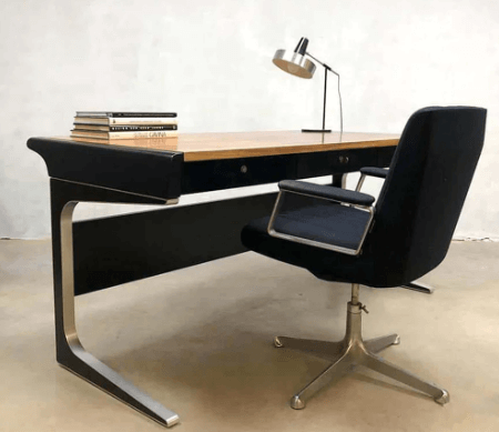 Midcentury modern desk and chair